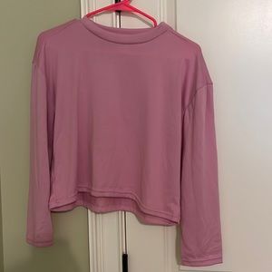 Pink cropped sweater